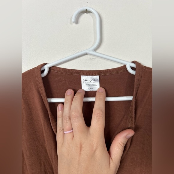 Jax & Lennon Brown Button-Up Bamboo Cardigan 5/6Y - Picture 2 of 7